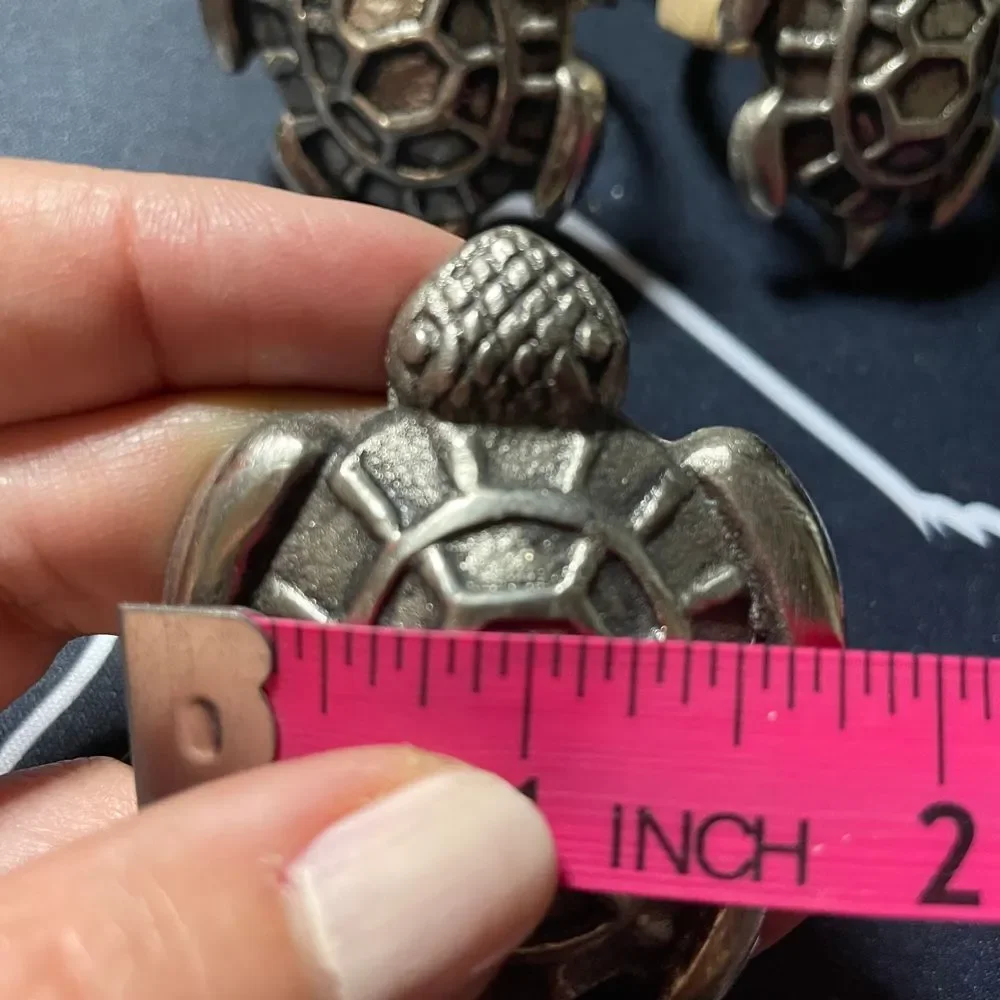 Design Imports Metal Sea Turtle Napkin Rings Set of 6 Coastal Beach‎ Table Decor